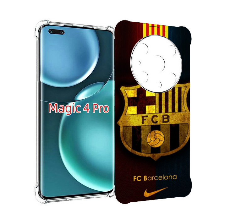 

Чехол MyPads фк барселона мужской для Honor Magic4 Pro, Прозрачный, Tocco