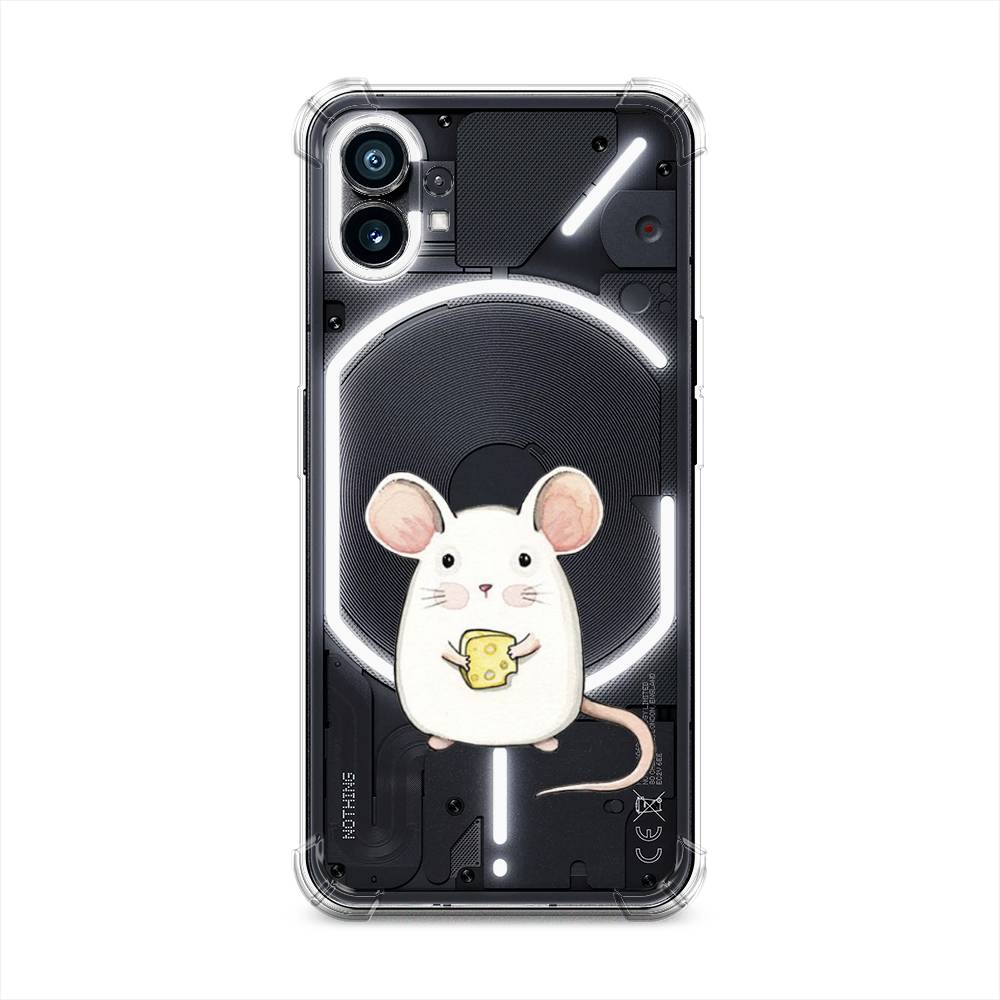 

Чехол Awog на Nothing Phone (1) "Мышка", Белый;розовый;прозрачный, 3300151-1