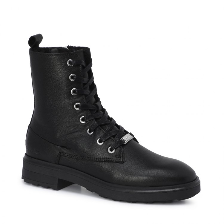 фото Женские ботинки calvin klein cleat biker boot wl hw0hw00522 цв. черный 37 eu