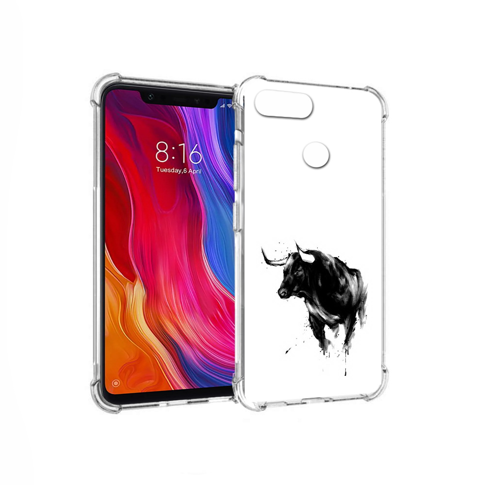 

Чехол MyPads Tocco для Xiaomi Mi 8 Lite бык (PT119514.309.254), Прозрачный, Tocco