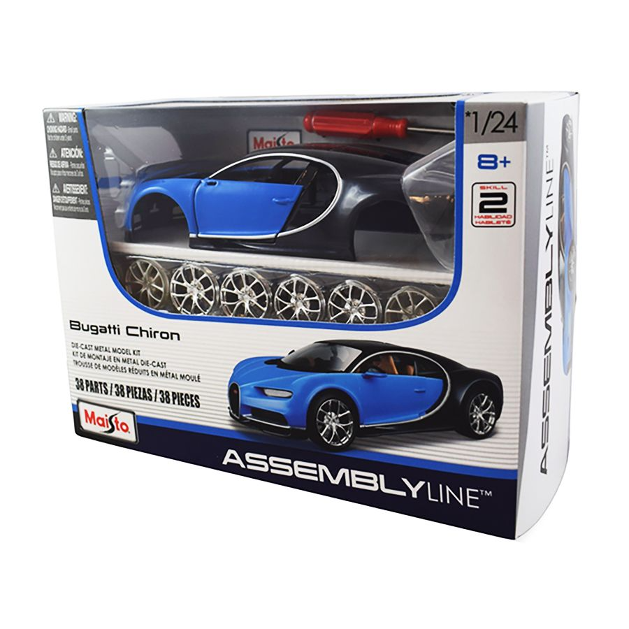 Модель машины MAISTO KIT 1:24 Bugatti Chiron 39514 welly gta1 18 bugatti chiron 2016 bugatti chiron supercar simulation alloy car model children cool cars toys birthday presents
