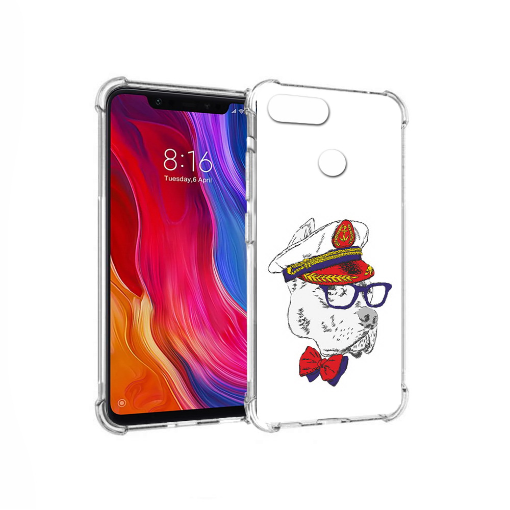 

Чехол MyPads Tocco для Xiaomi Mi 8 Lite бульдог (PT119514.309.251), Прозрачный, Tocco