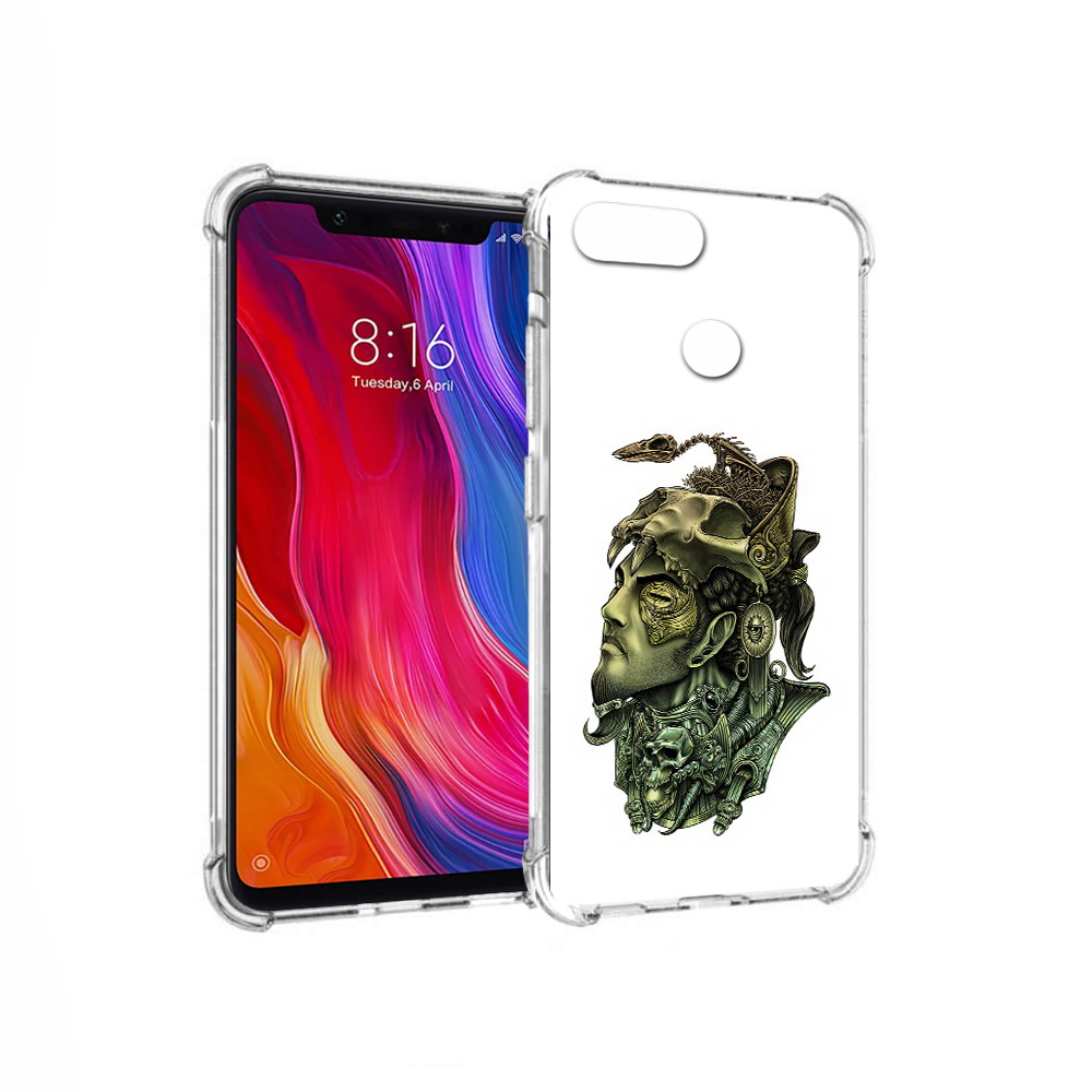 

Чехол MyPads Tocco для Xiaomi Mi 8 Lite бронзовый воин (PT119514.309.248), Прозрачный, Tocco