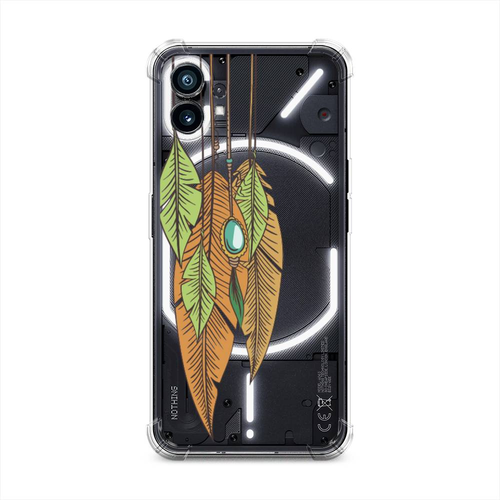 

Чехол Awog на Nothing Phone (1) "Оберег перья", Коричневый, 3300151-1