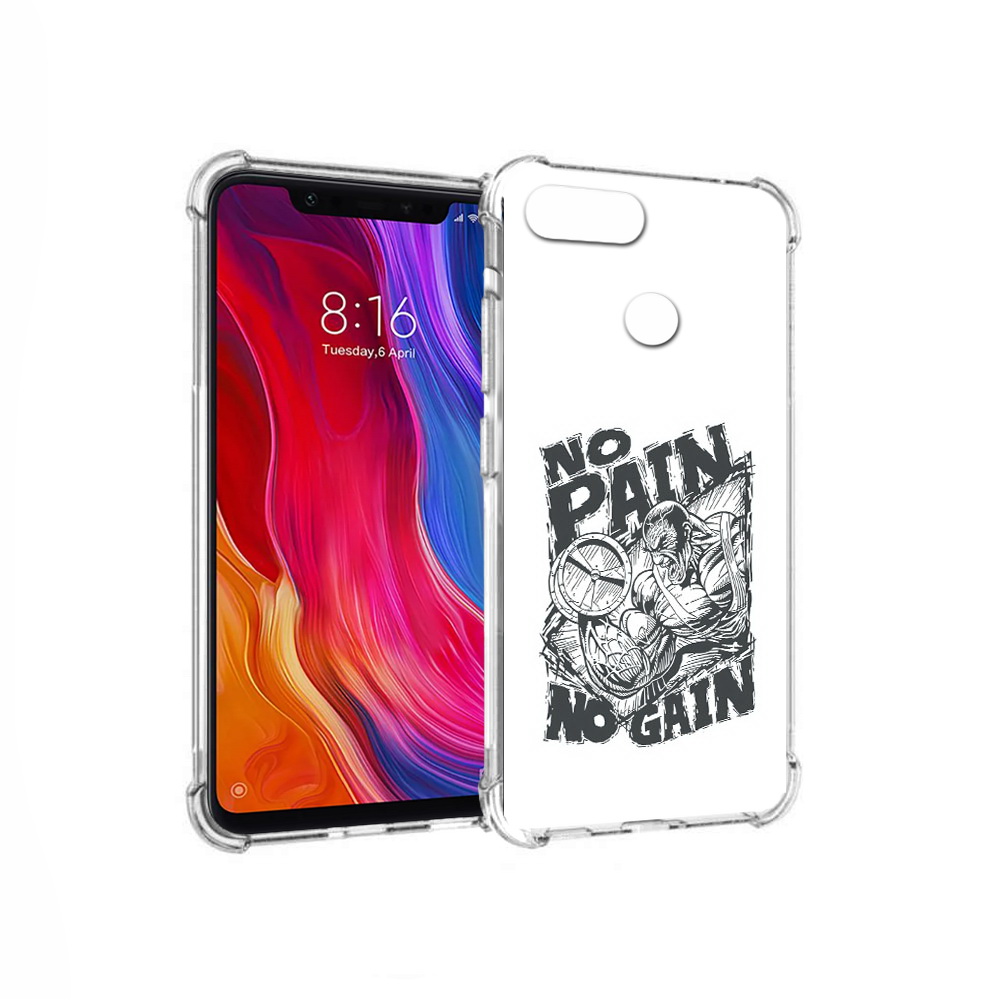 

Чехол MyPads Tocco для Xiaomi Mi 8 Lite бодибилдинг тяжелая работа (PT119514.309.238), Прозрачный, Tocco