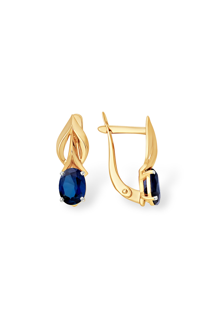 

Серьги из желтого золота с сапфиром Kari Jewelry С1349403, С1349403