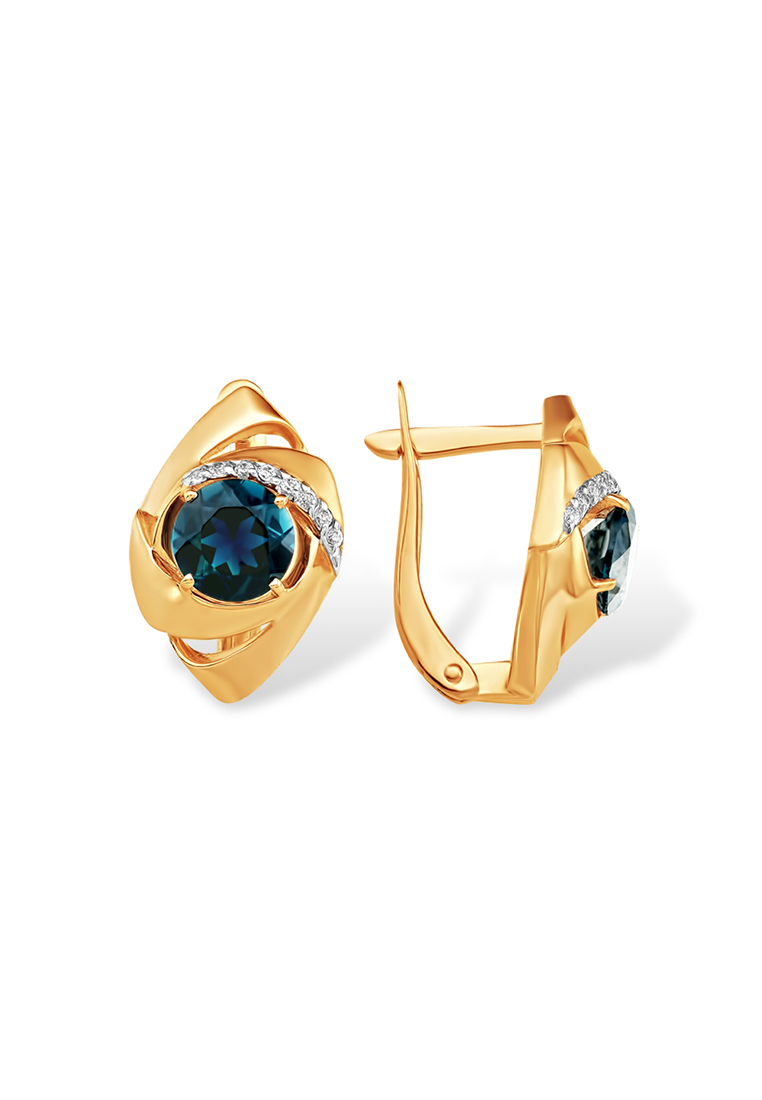 

Серьги из желтого золота с топазом Kari Jewelry С13416376, С13416376