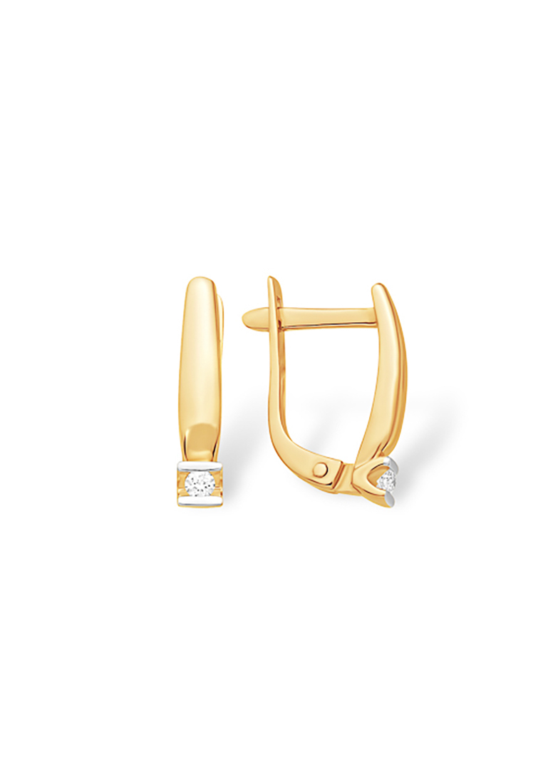 

Серьги из желтого золота с бриллиантом Kari Jewelry С13112910, С13112910