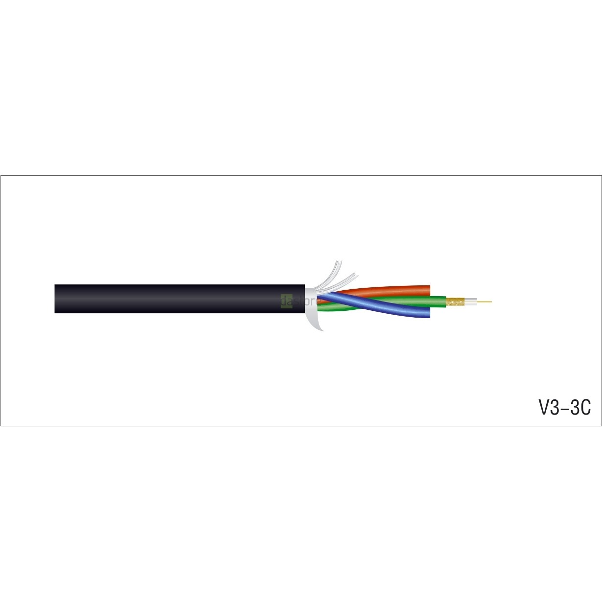 

Кабель коаксиальный в нарезку Canare V3-3C