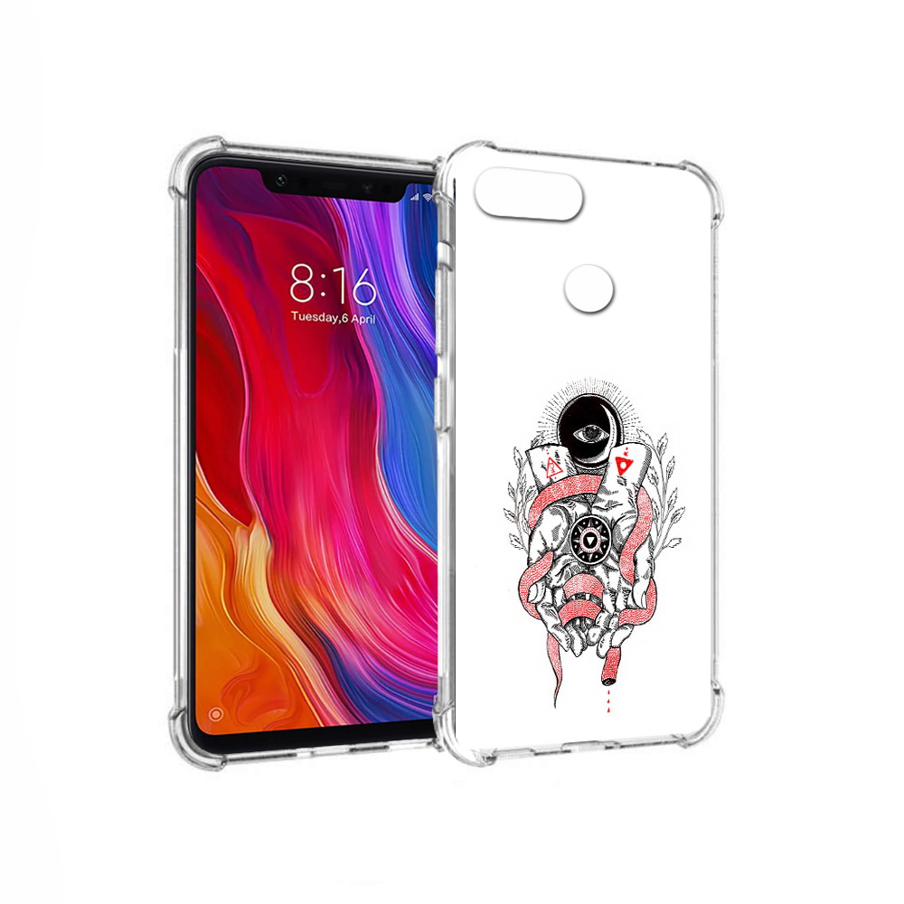 

Чехол MyPads Tocco для Xiaomi Mi 8 Lite абстрация связанные руки (PT119514.309.213), Прозрачный, Tocco