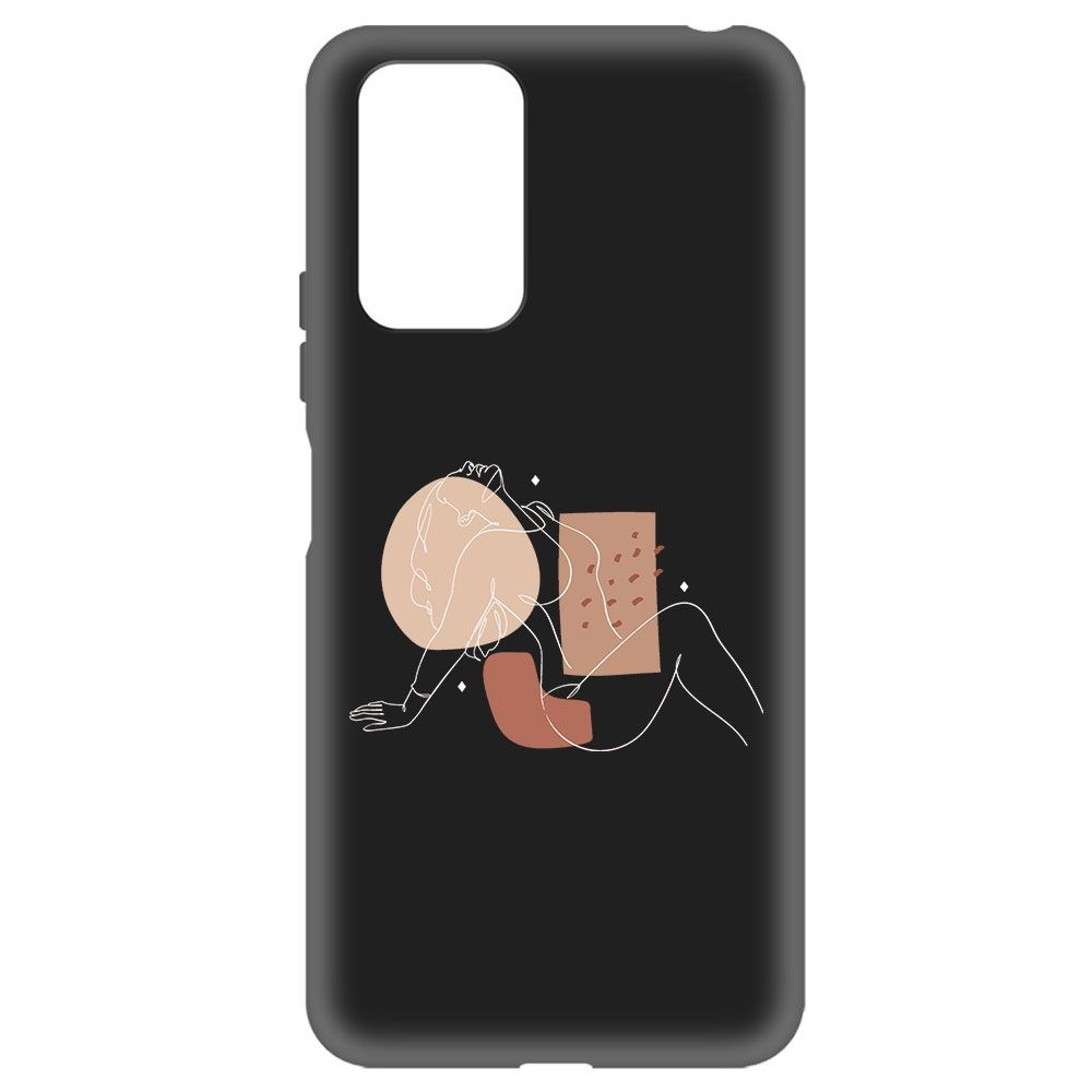 Чехол-накладка Krutoff Soft Case Чувственность для Xiaomi Redmi Note 10 Pro черный