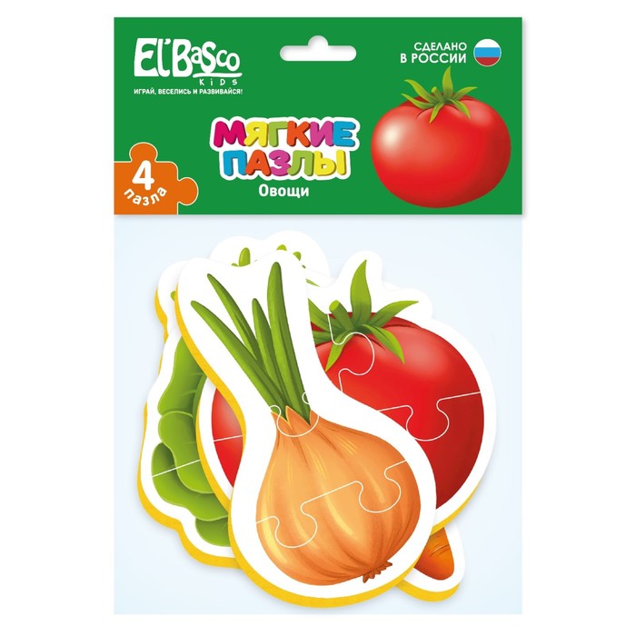 

Мягкий пазл Vladi Toys Овощи, 13 элементов