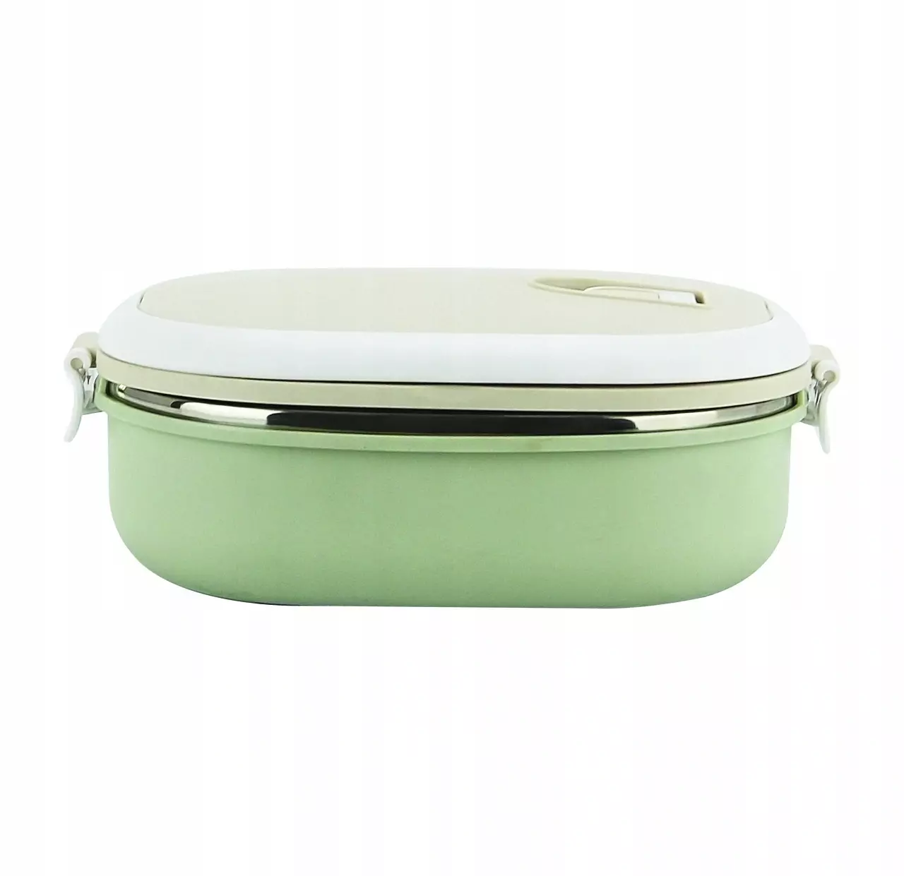 Ланч бокс 700 мл. Kamille КМ-2124 (пластик, нержавеющая сталь) (2124 / оливковый)