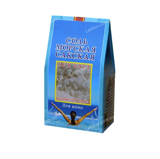 

Соль морская Леккос Сакская для ванн 500 г, Серый