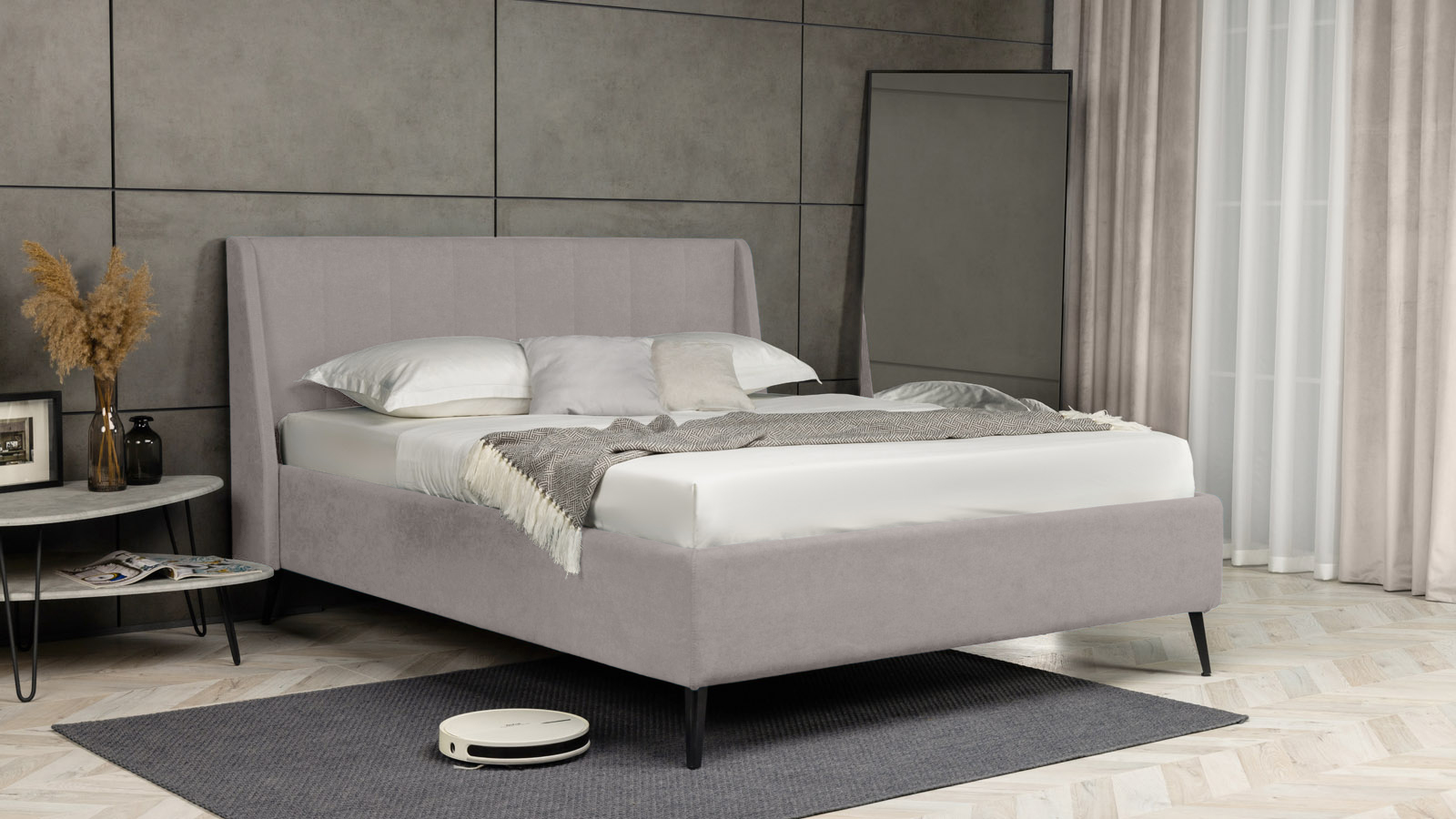 

Кровать Askona Nikolet Casanova Grey 160х200, Серый