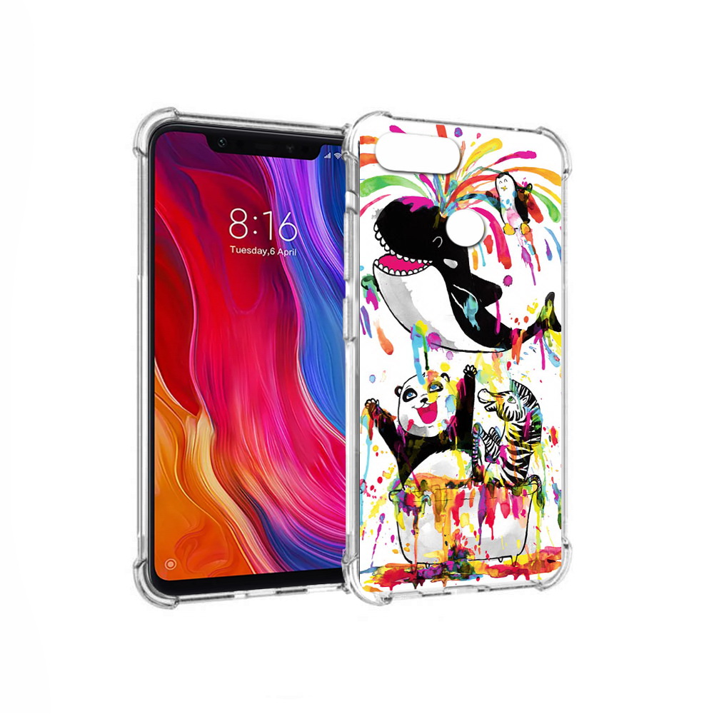 

Чехол MyPads Tocco для Xiaomi Mi 8 Lite Хиппи кит (PT119514.309.191), Прозрачный, Tocco