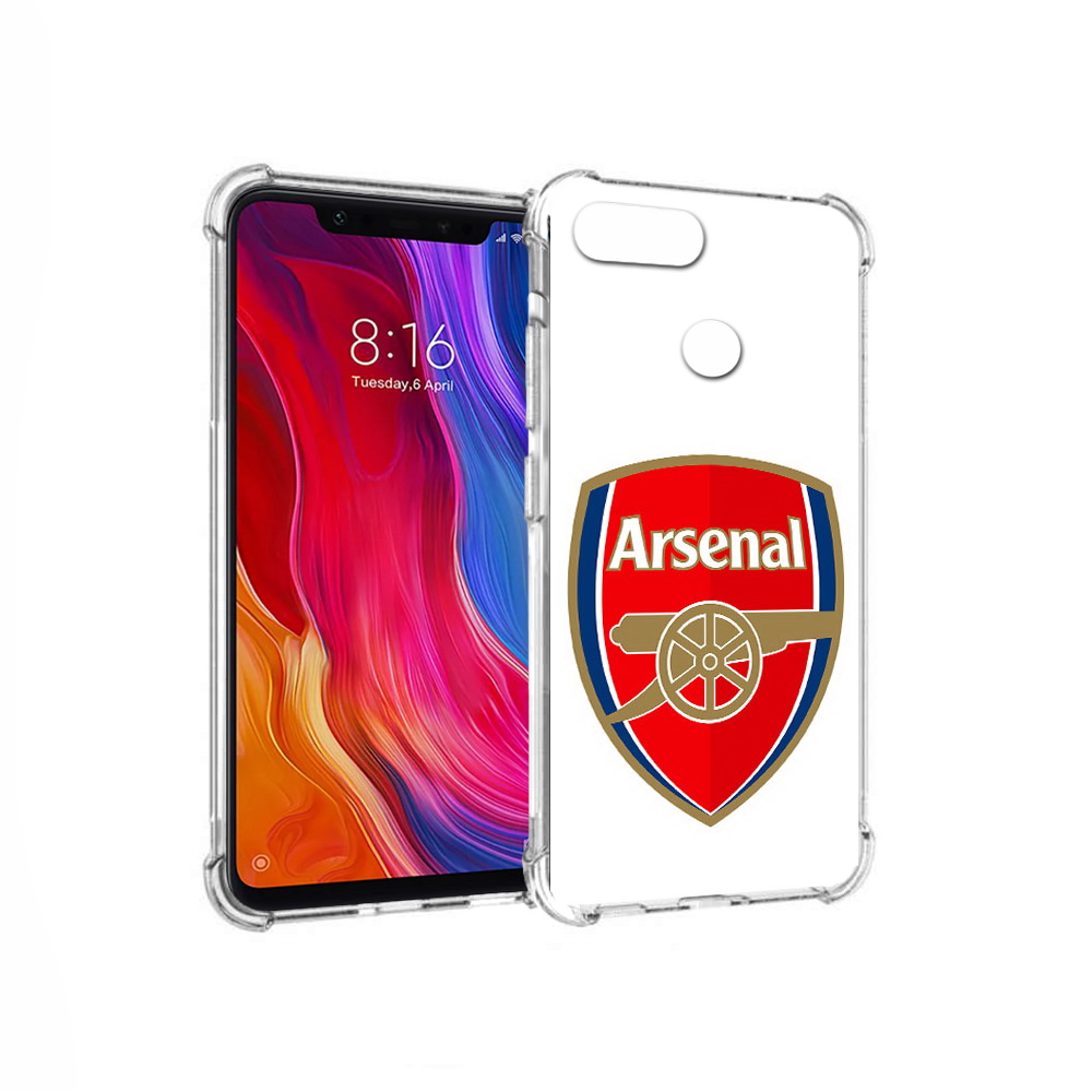 

Чехол MyPads Tocco для Xiaomi Mi 8 Lite ФК Арсенал логотип (PT119514.309.174), Прозрачный, Tocco