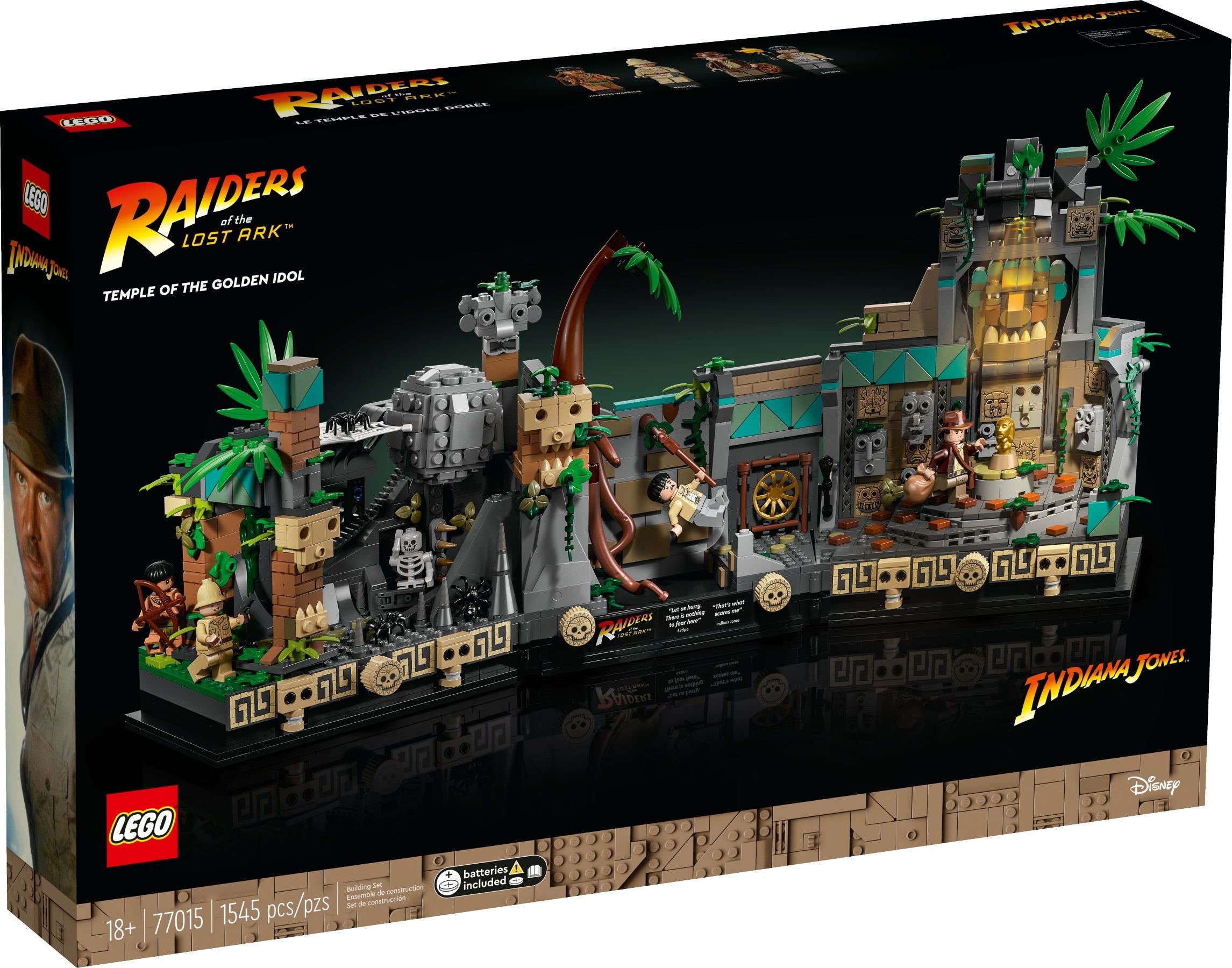 Конструктор Lego 77015 Indiana Jones Храм Золотого Идола шерлок кот в поисках золотого идола