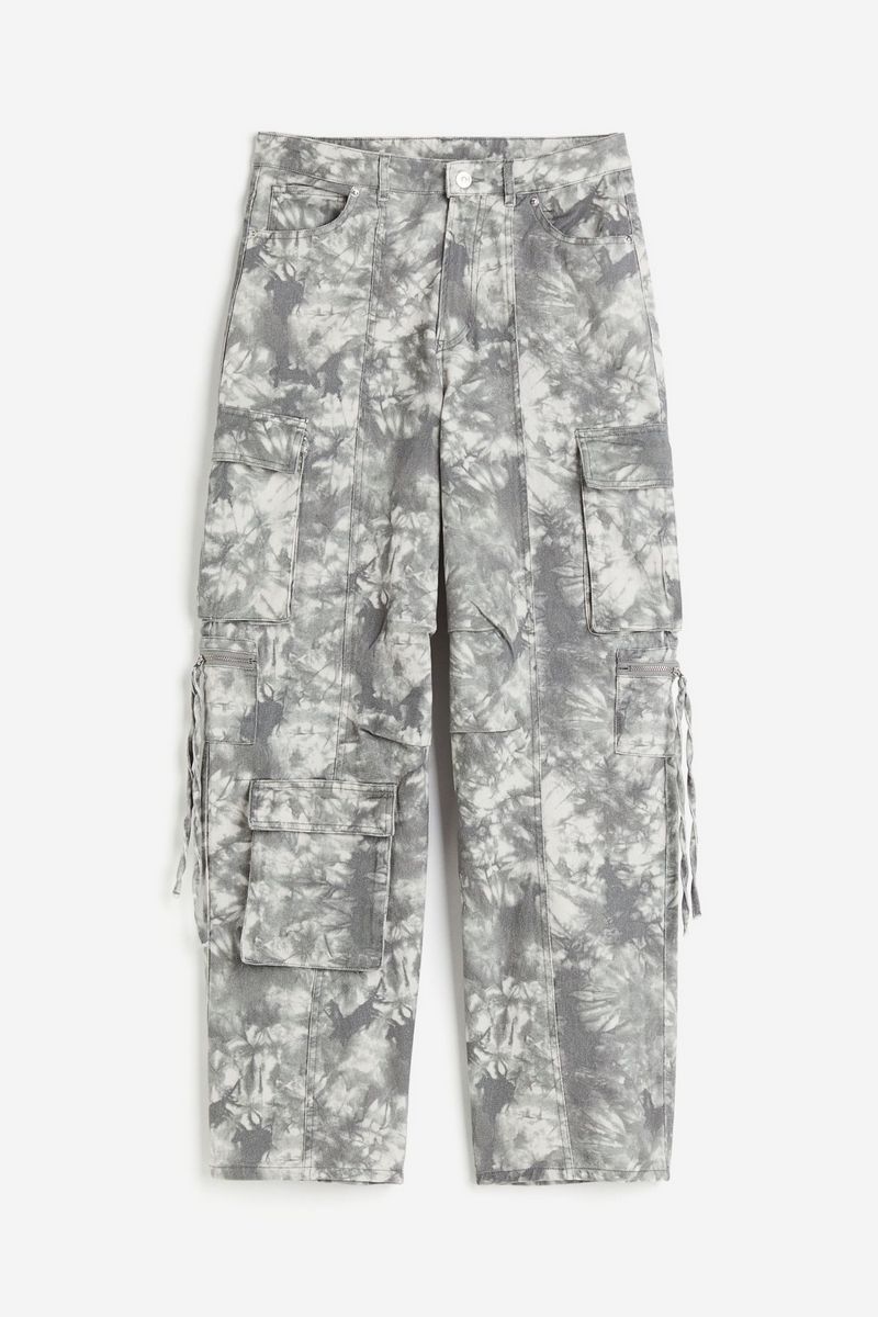 

Брюки женские H&M 1223061 серые 48 EU, Серый, 1223061