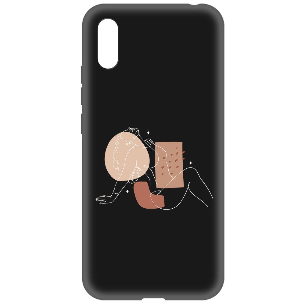 фото Чехол-накладка krutoff soft case чувственность для xiaomi redmi 9a черный