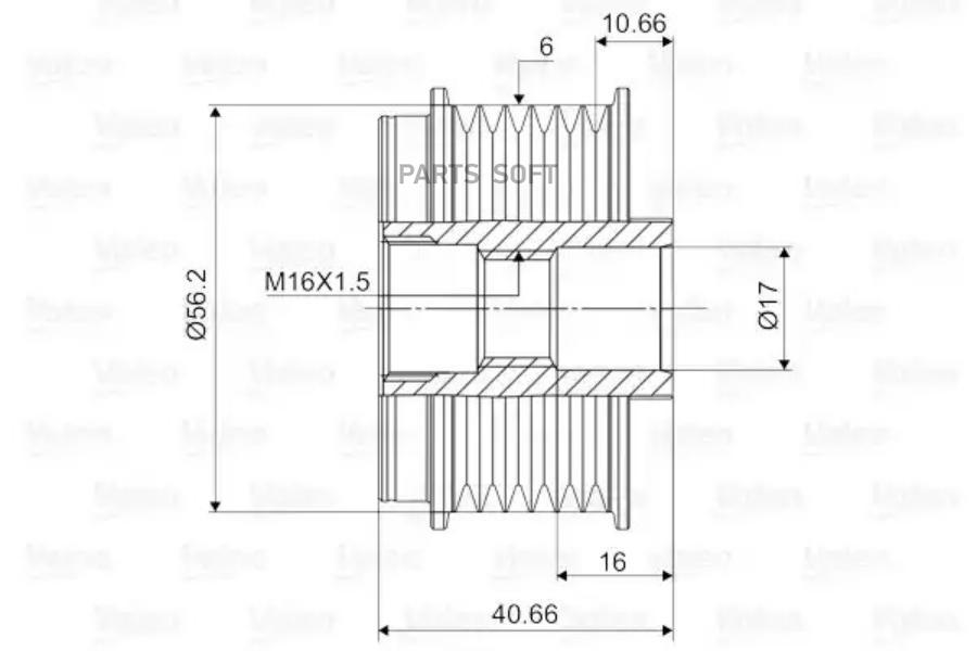 

Valeo Обгонный Шкив Генератора Valeo 588010