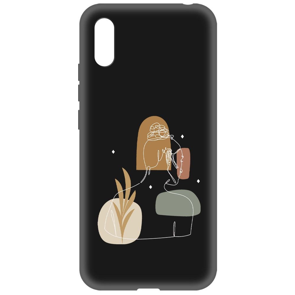 

Чехол-накладка Krutoff Soft Case Таинственность для Xiaomi Redmi 9A черный