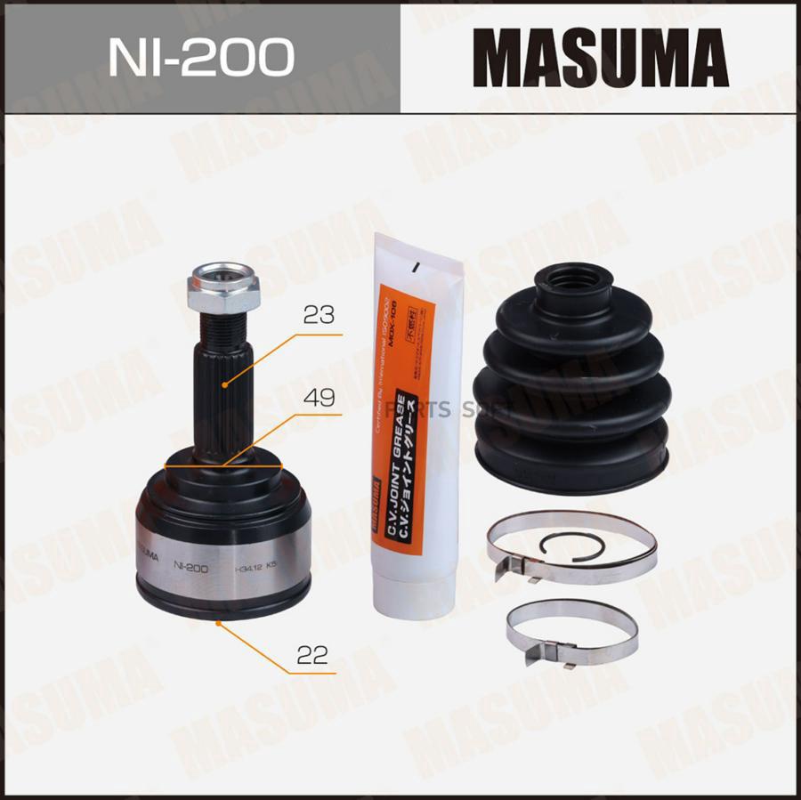 

ШРУС MASUMA 22х49х23 (1/6)
