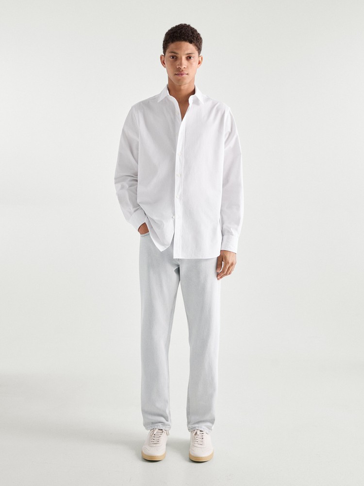 

рубашка мужская Massimo Dutti 0104/380-I2024 белая S, Белый, 0104/380-I2024