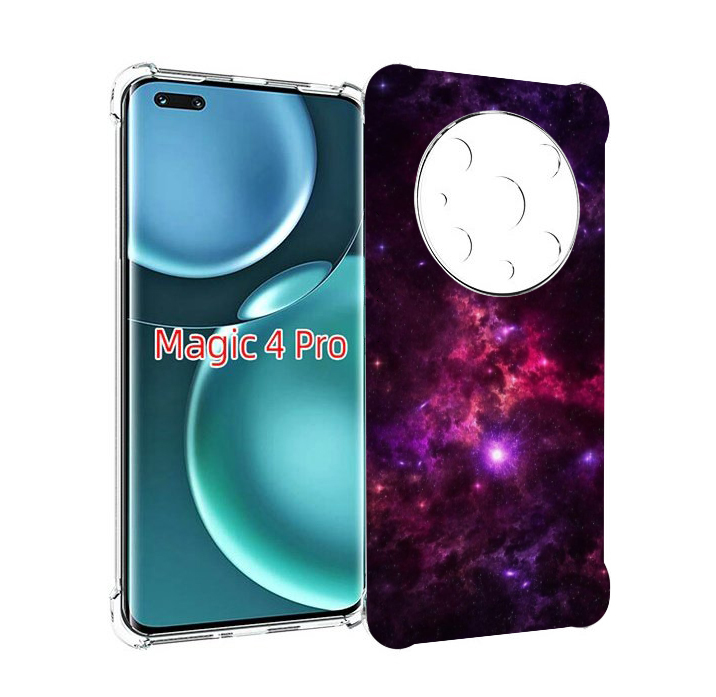 

Чехол MyPads фиолетовый-космос-с-облаками для Honor Magic4 Pro, Прозрачный, Tocco