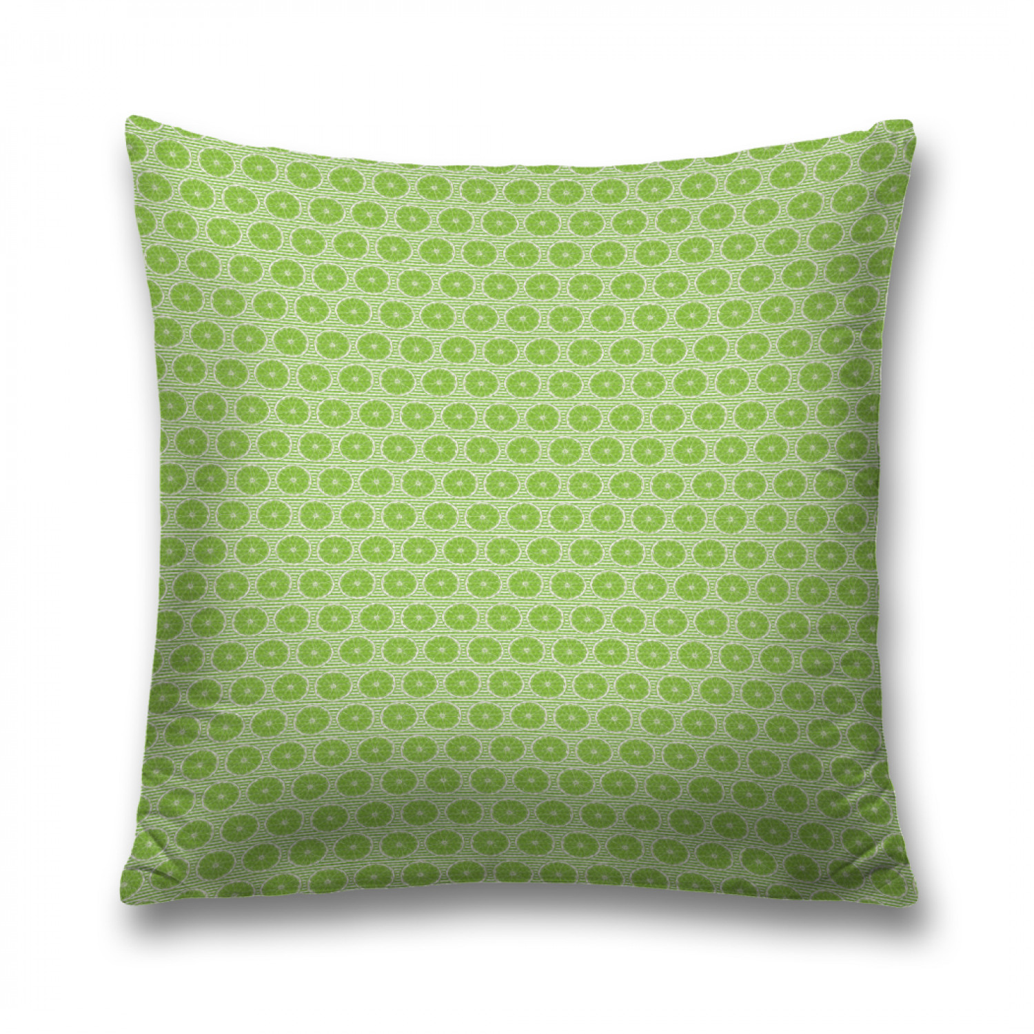 

Наволочка декоративная JoyArty "Круглые ломтики лайма в полоску" на молнии, 45x45 см, Круглые ломтики лайма в полоску