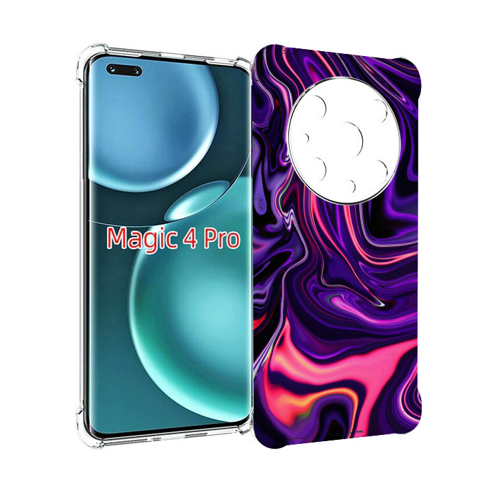 

Чехол MyPads фиолетовые краски для Honor Magic4 Pro, Прозрачный, Tocco