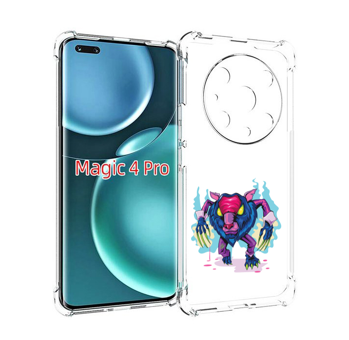 

Чехол MyPads фиолетовая-россомаха для Honor Magic4 Pro, Прозрачный, Tocco