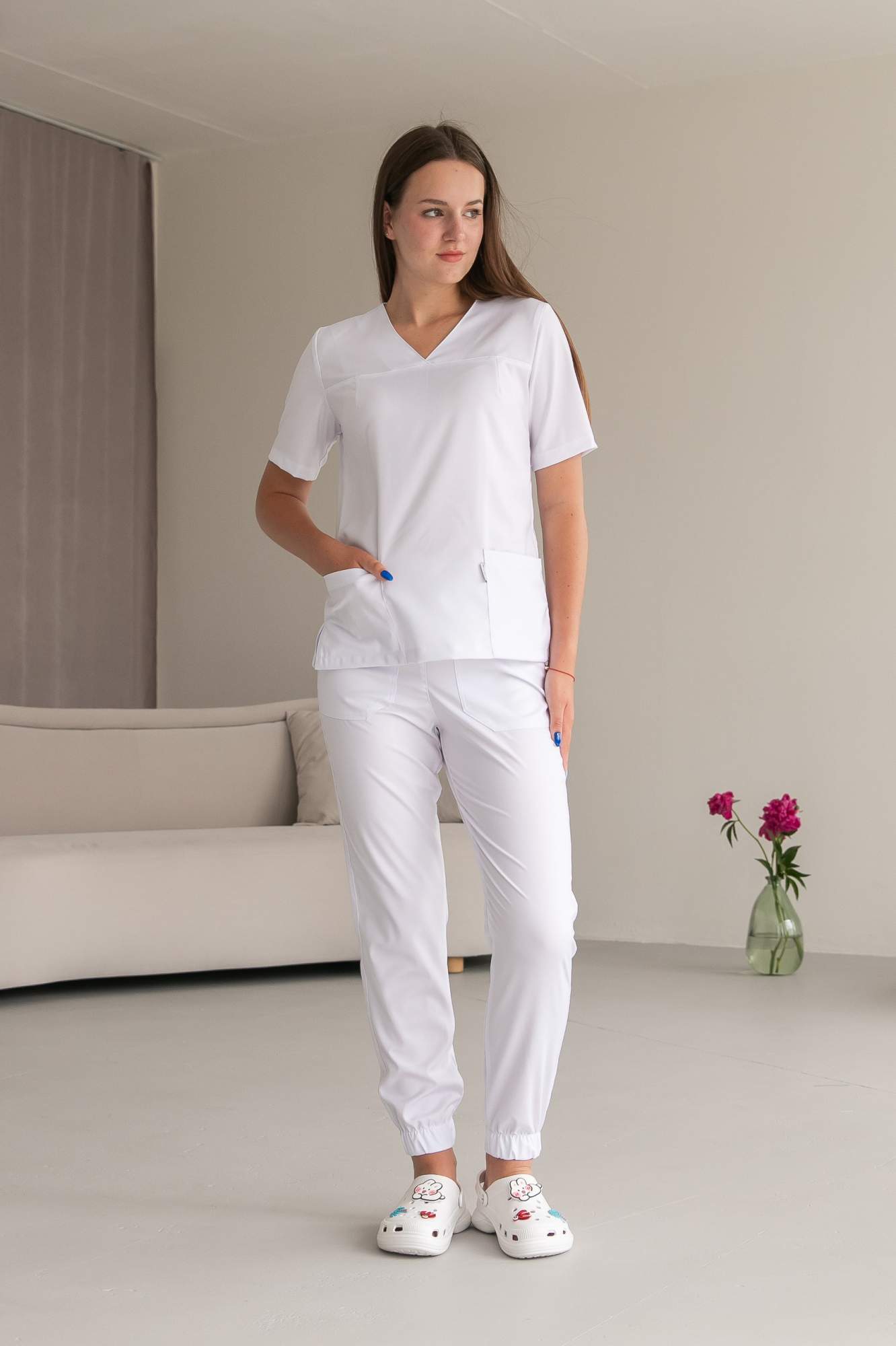 

Костюм медицинский женский Im a Doctor 46 белый, 50 RU, Амина(вискоза)