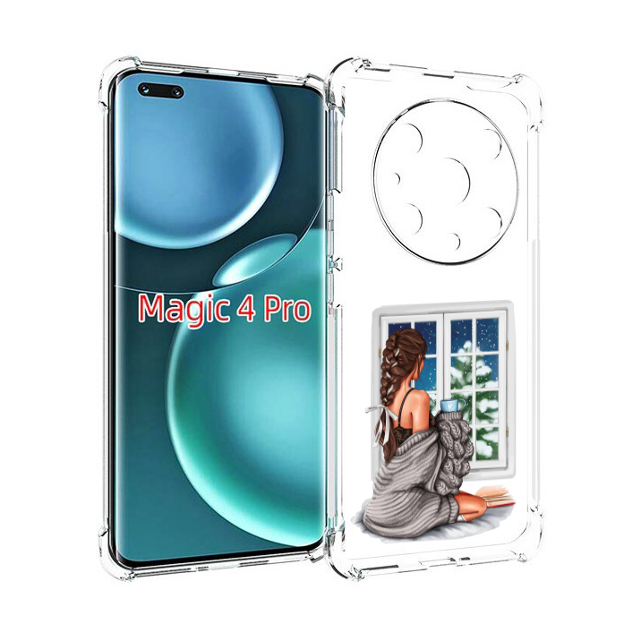 

Чехол MyPads уютное-зимнее-окно женский для Honor Magic4 Pro, Прозрачный, Tocco