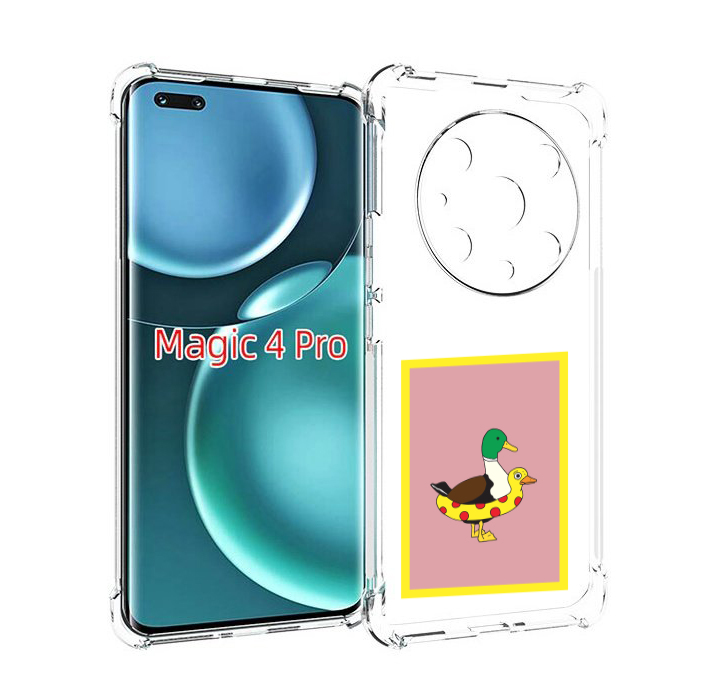 

Чехол MyPads утка в круге надувном для Honor Magic4 Pro, Прозрачный, Tocco