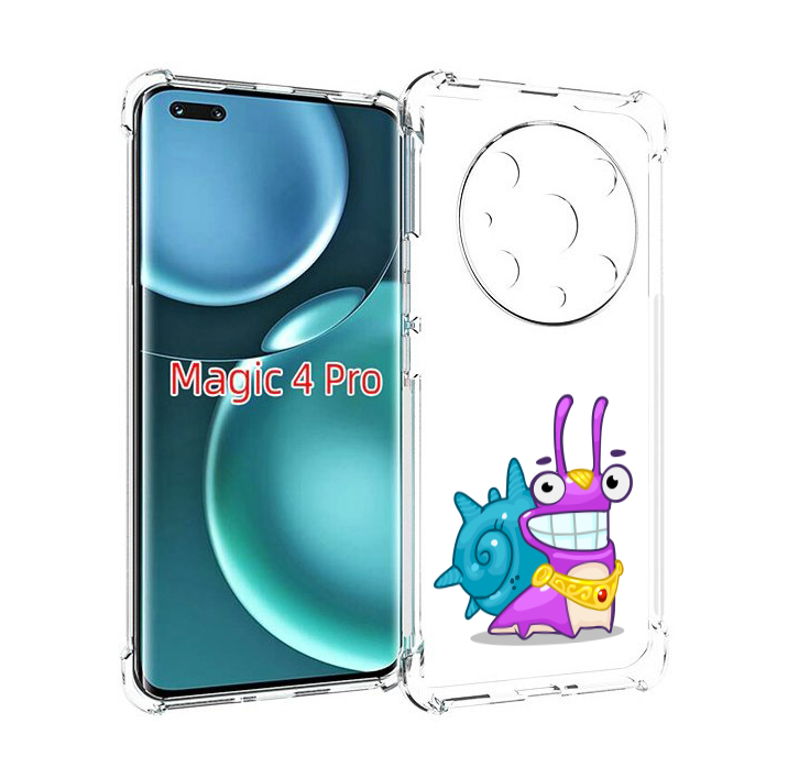 

Чехол MyPads улитка-принц для Honor Magic4 Pro, Прозрачный, Tocco