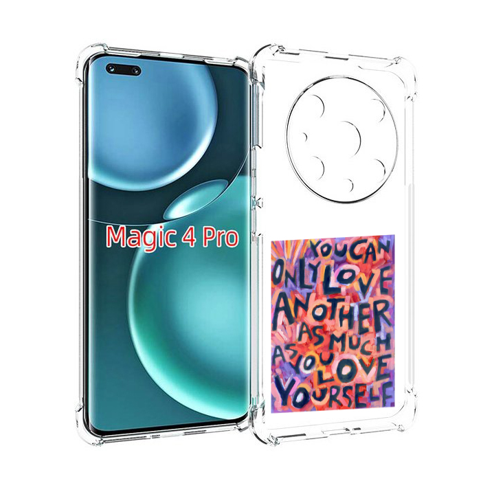 

Чехол MyPads ты-можешь-только-любить для Honor Magic4 Pro, Прозрачный, Tocco