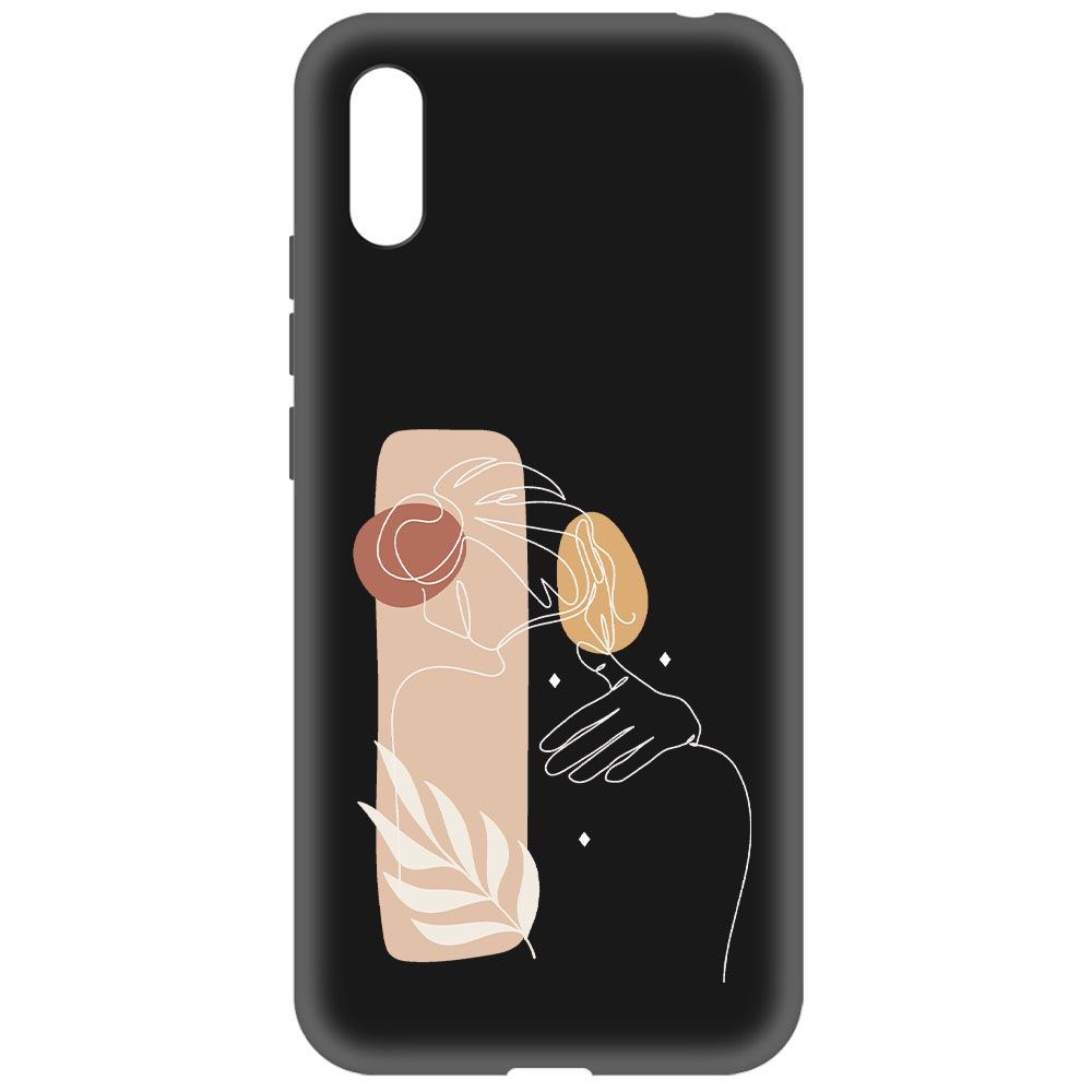

Чехол-накладка Krutoff Soft Case Нежность для Xiaomi Redmi 9A черный