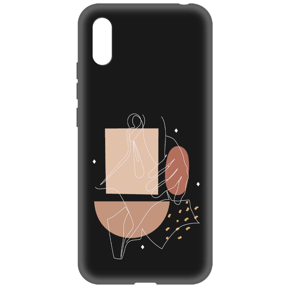 

Чехол-накладка Krutoff Soft Case Изящность для Xiaomi Redmi 9A черный