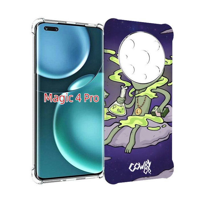 

Чехол MyPads токсичный инопланетянин для Honor Magic4 Pro, Прозрачный, Tocco
