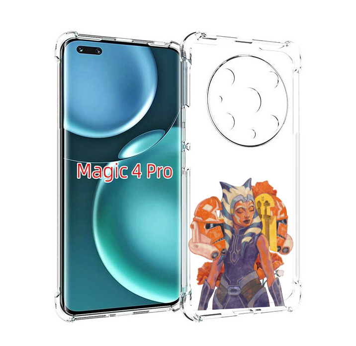 

Чехол MyPads тогрута-асока-тано для Honor Magic4 Pro, Прозрачный, Tocco