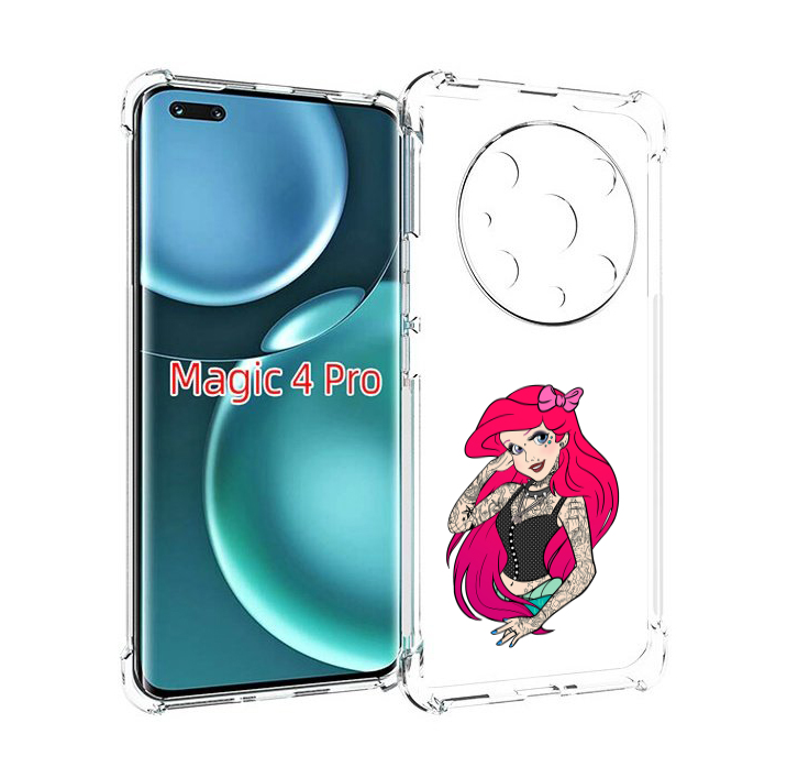 

Чехол MyPads татуированная-принцесса женский для Honor Magic4 Pro, Прозрачный, Tocco