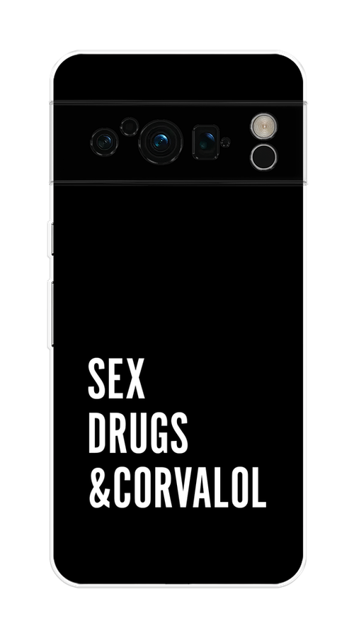 

Чехол на Google Pixel 8 Pro "Corvalol", Черный;серый;белый, 271650-6