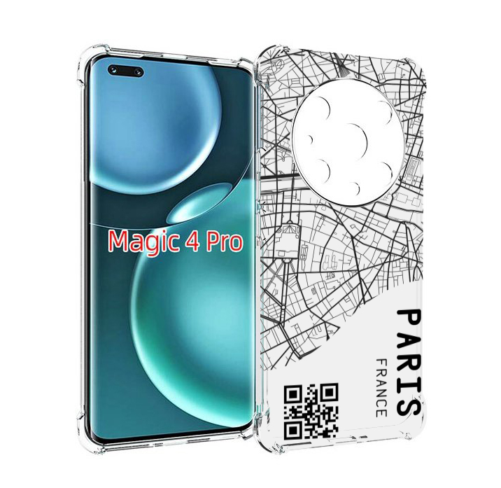 

Чехол MyPads схема-париж для Honor Magic4 Pro, Прозрачный, Tocco