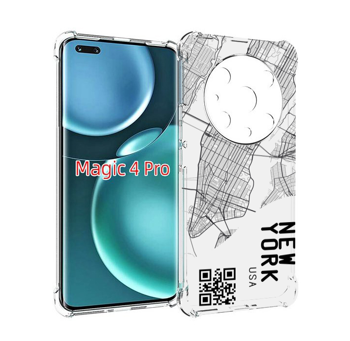 

Чехол MyPads схема-нью-йорк для Honor Magic4 Pro, Прозрачный, Tocco