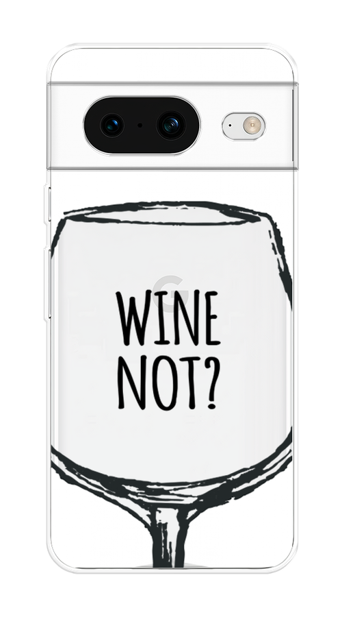 

Чехол на Google Pixel 8 "Wine not white", Белый, 271550-6