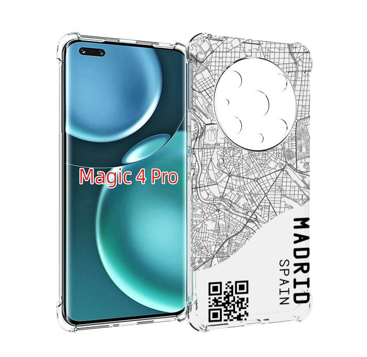 

Чехол MyPads схема-мадрид для Honor Magic4 Pro, Прозрачный, Tocco