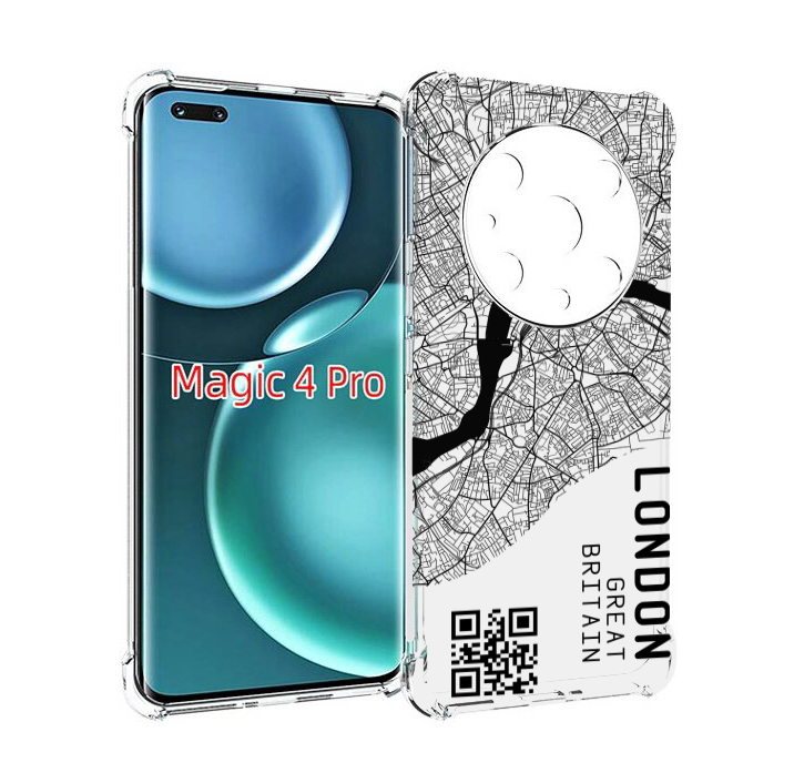

Чехол MyPads схема-лондон для Honor Magic4 Pro, Прозрачный, Tocco