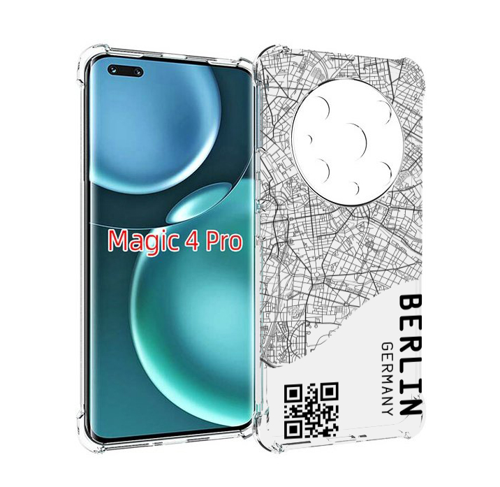 

Чехол MyPads схема-берлин для Honor Magic4 Pro, Прозрачный, Tocco