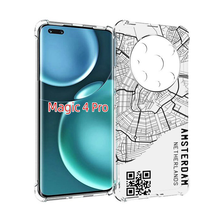 

Чехол MyPads схема-амстердам для Honor Magic4 Pro, Прозрачный, Tocco